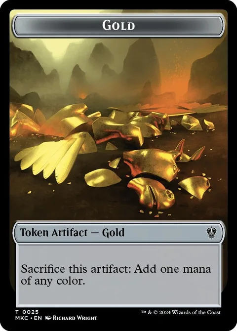 Gold Token // Kobolds of Kher Keep Token (R 0/1)