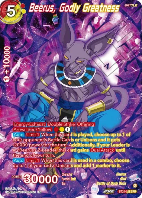 Beerus, Godly Greatness