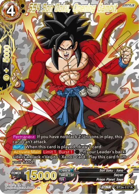 SS4 Son Goku, Opening Gambit
