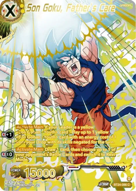 Son Goku, Father's Care