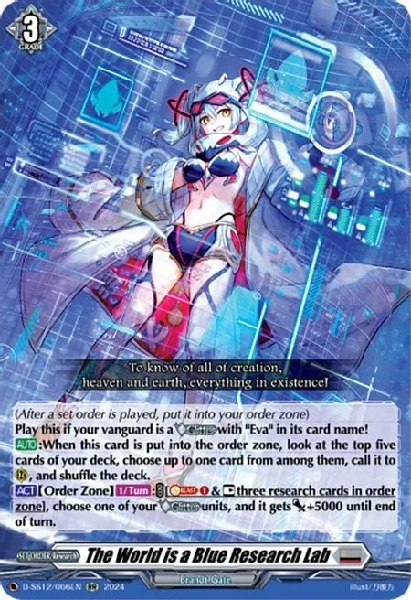 The World is a Blue Research Lab [D Format]