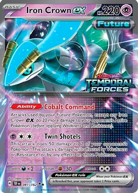 Iron Crown ex [Cobalt Command | Twin Shotels]