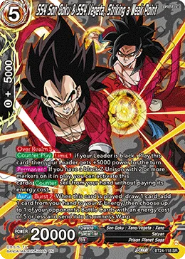 SS4 Son Goku & SS4 Vegeta, Striking a Weak Point