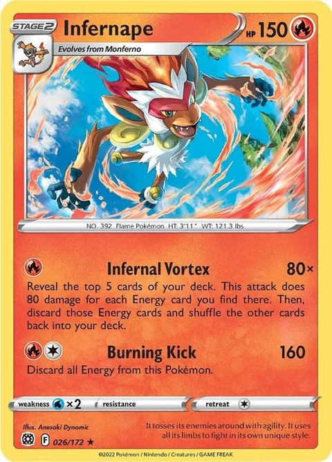 Infernape [Infernal Vortex | Burning Kick]