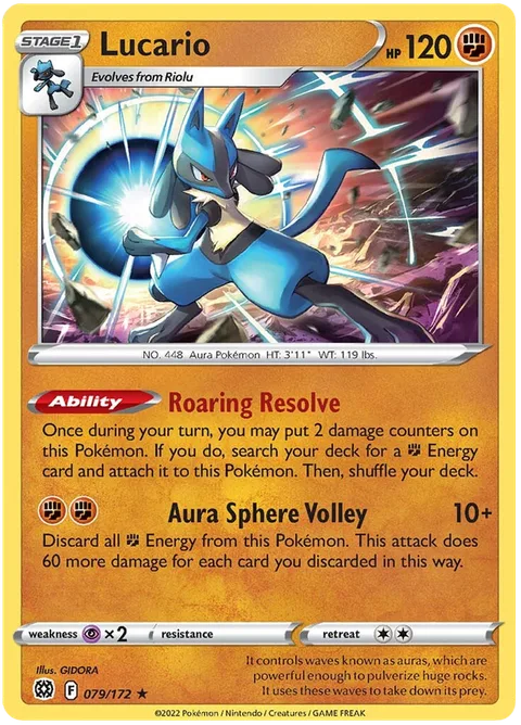 Lucario [Roaring Resolve | Aura Sphere Volley]
