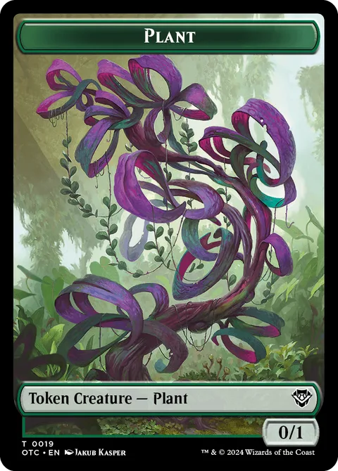 Plant Token (G 0/1) // Sand Warrior Token (RGW 1/1)