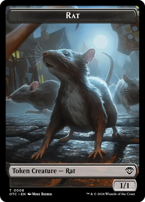 Rat Token (B 1/1) // Blood Token