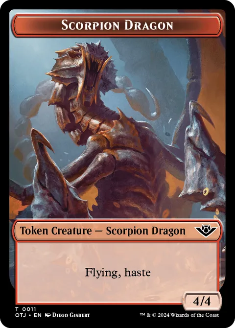 Scorpion Dragon Token (Red 4/4)