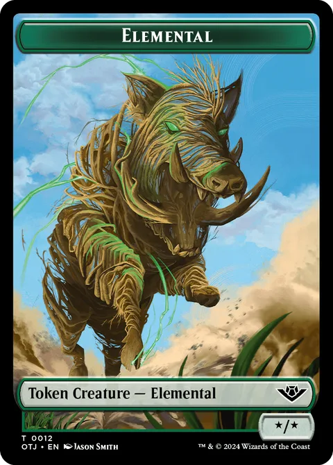 Elemental Token (Green */*)