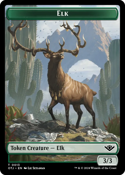 Elk Token (Green 3/3)
