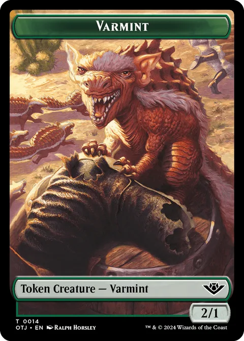Varmint Token (Green 2/1)