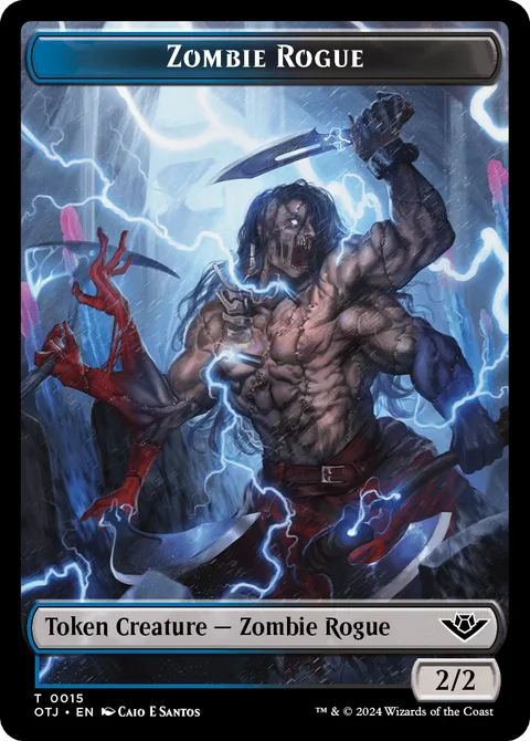 Zombie Rogue Token (Blue and Black 2/2)