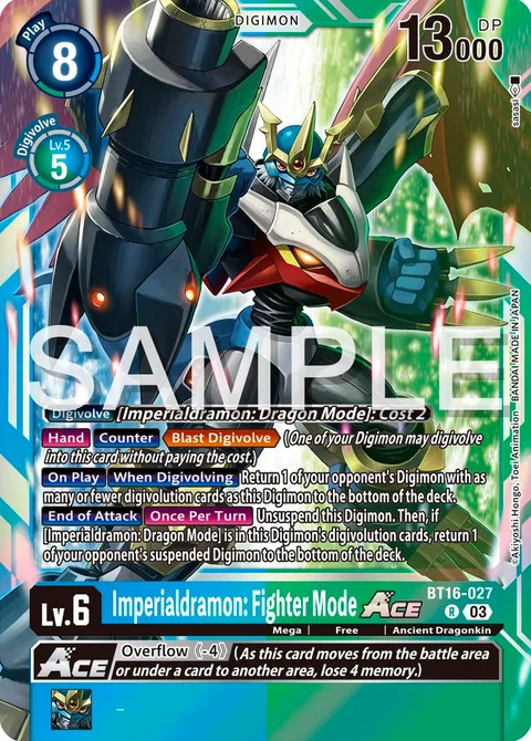 Imperialdramon: Fighter Mode Ace (BT16-027)