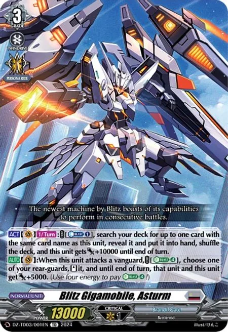 Blitz Gigamobile, Asturm [D-Format]