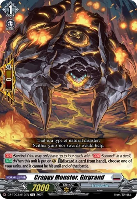 Craggy Monster, Girgrand [D-Format]