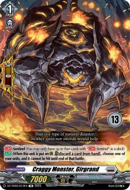 Craggy Monster, Girgrand [D-Format]