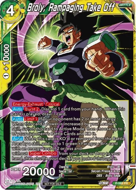 Broly, Rampaging Take Off