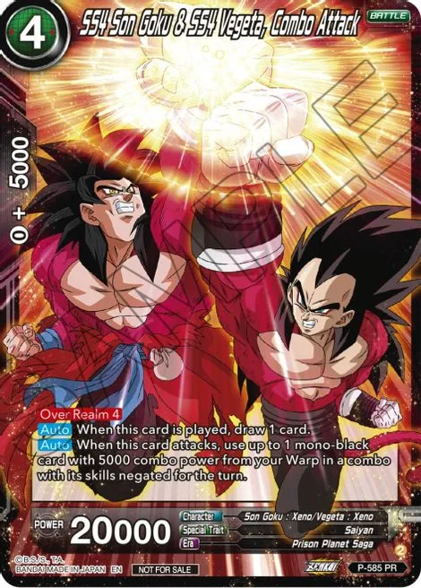 SS4 Son Goku & SS4 Vegeta, Combo Attack