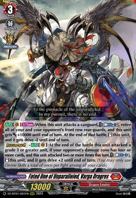 Fated One of Unparalleled, Varga Dragres [D-Format]
