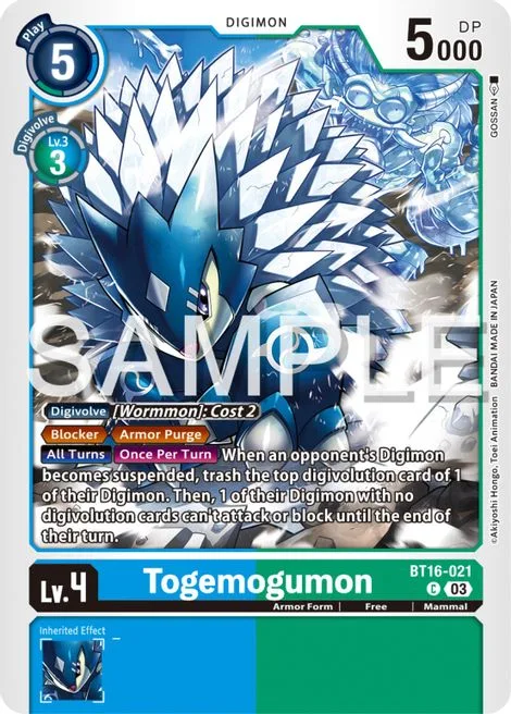 Togemogumon (BT16-021)