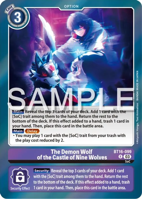 The Demon Wolf of the Castle of Nine Wolves (BT16-099)