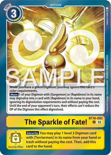 The Sparkle of Fate! (BT16-093)
