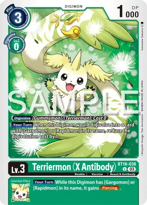 Terriermon (X Antibody) (BT16-038)