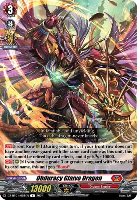 Obduracy Glaive Dragon [D-Format]