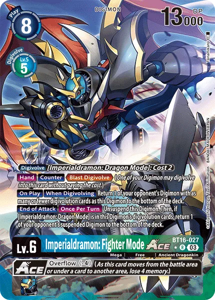 Imperialdramon: Fighter Mode Ace (BT16-027)
