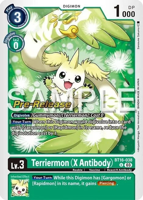 Terriermon (X Antibody) (BT16-038)