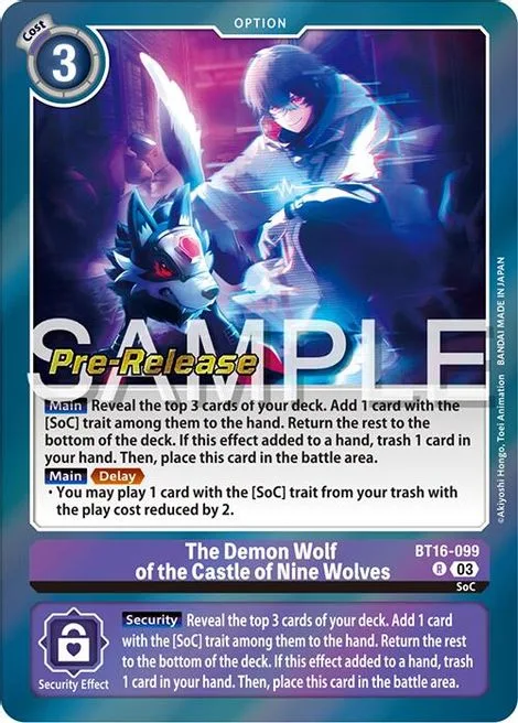The Demon Wolf of the Castle of Nine Wolves (BT16-099)