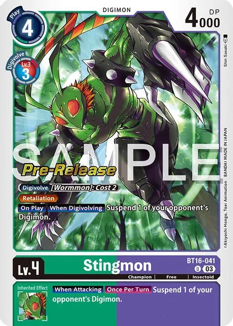 Stingmon (BT16-041)