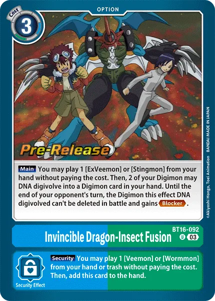 Invincible Dragon-Insect Fusion (BT16-092)