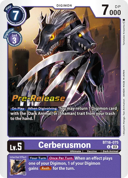 Cerberusmon (BT16-075)