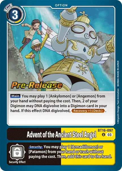 Advent of the Ancient Steel Angel (BT16-097)