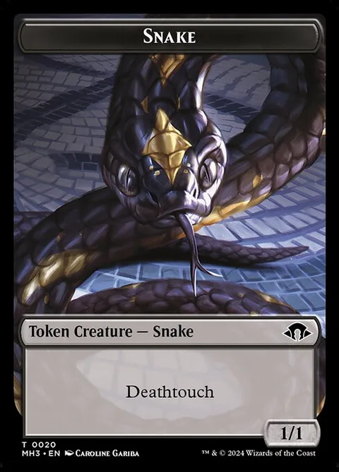 Snake Token (Black 1/1)