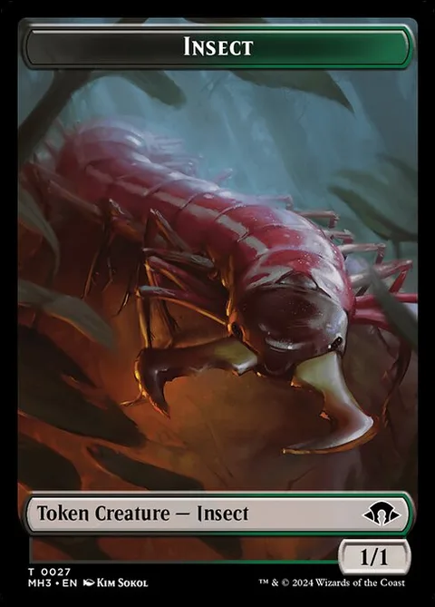 Insect Token (Black and Green 1/1)