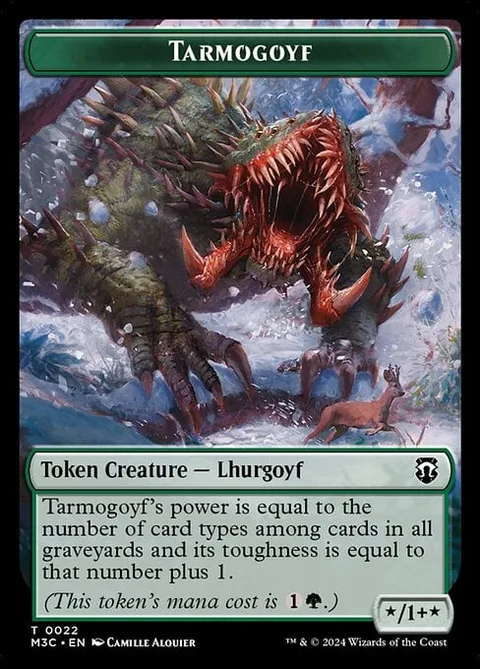 Tarmogoyf Token (G */1+*) // Goblin Token (R 1/1)