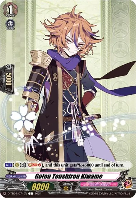 Gotou Toushirou Kiwame [D-Format]