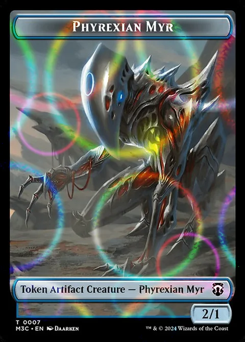 Phyrexian Myr Token (UA 2/1) // Servo Token (A 1/1)