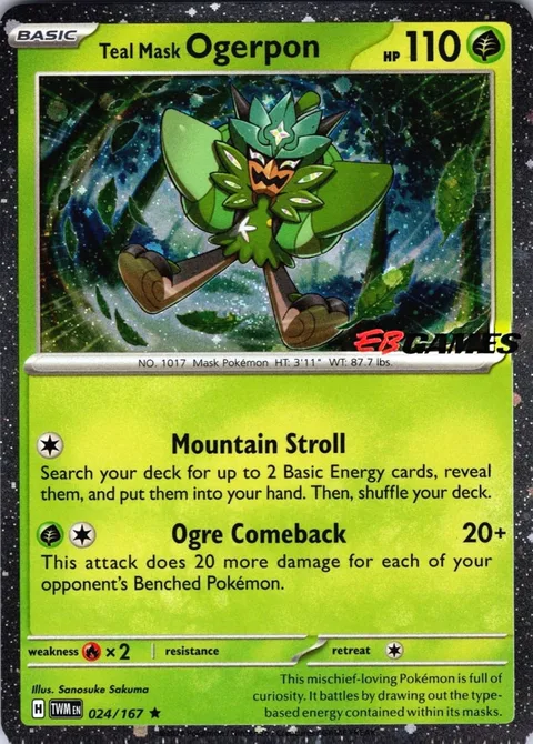 Teal Mask Ogerpon [Mountain Stroll | Ogre Comeback]