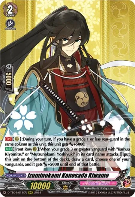 Izuminokami Kanesada Kiwame [D-Format]