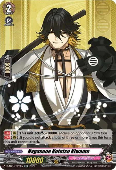 Nagasone Kotetsu Kiwame [D-Format]