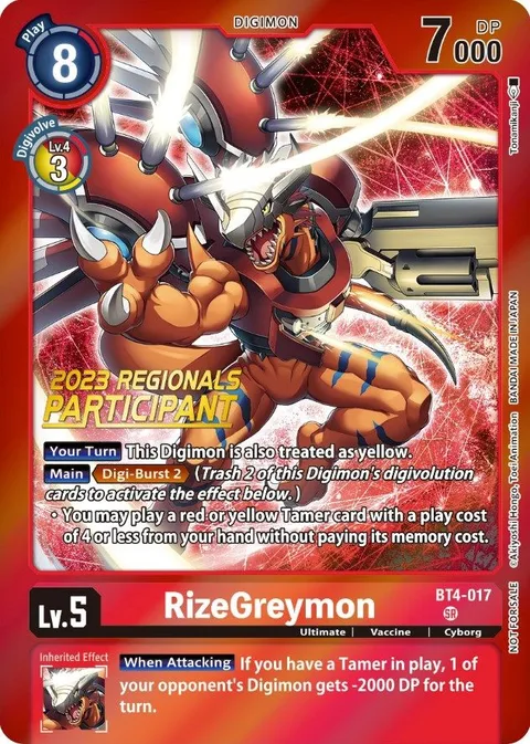 RizeGreymon (BT4-017)