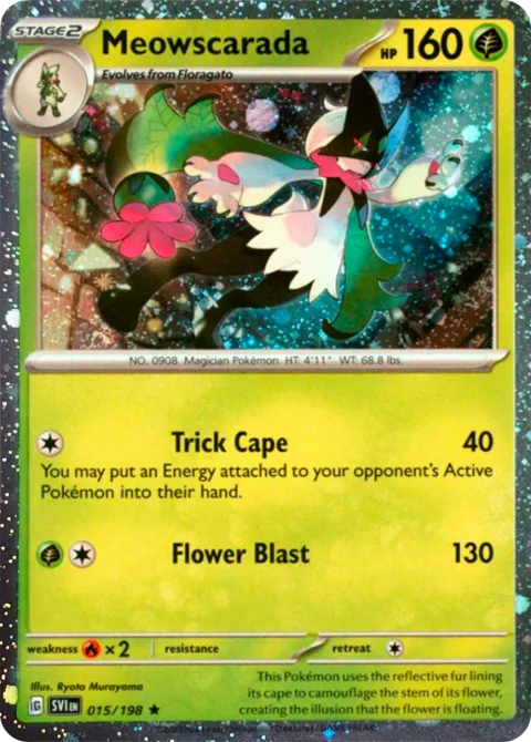 Meowscarada [Trick Cape | Flower Blast]