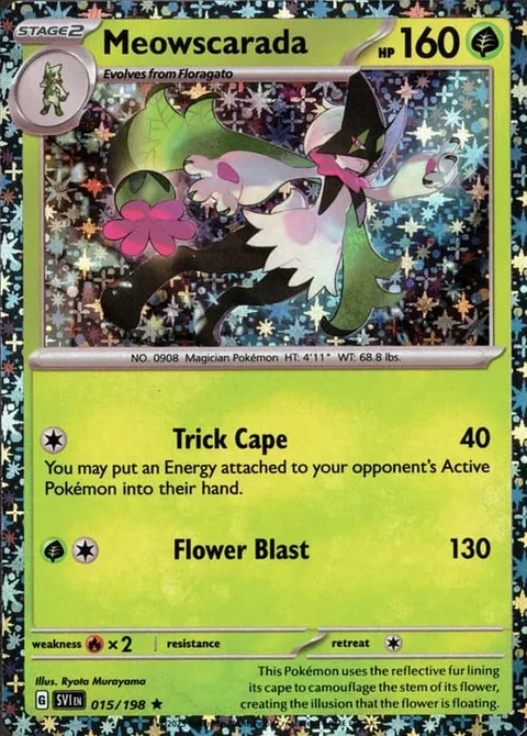 Meowscarada [Trick Cape | Flower Blast]