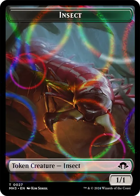 Insect Token (BG 1/1) // Zombie Token (B 2/2)