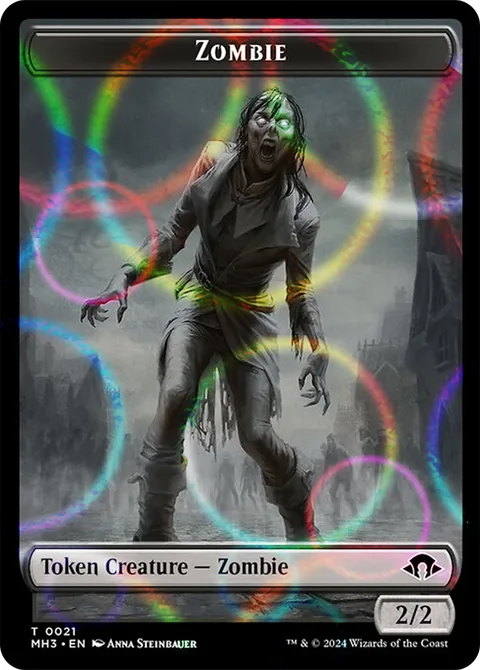 Zombie Token (B 2/2) // Elephant Token (G 3/3)