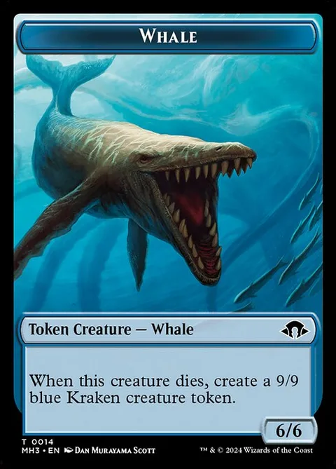 Whale Token (U 6/6) // Phyrexian Germ Token (B 0/0)