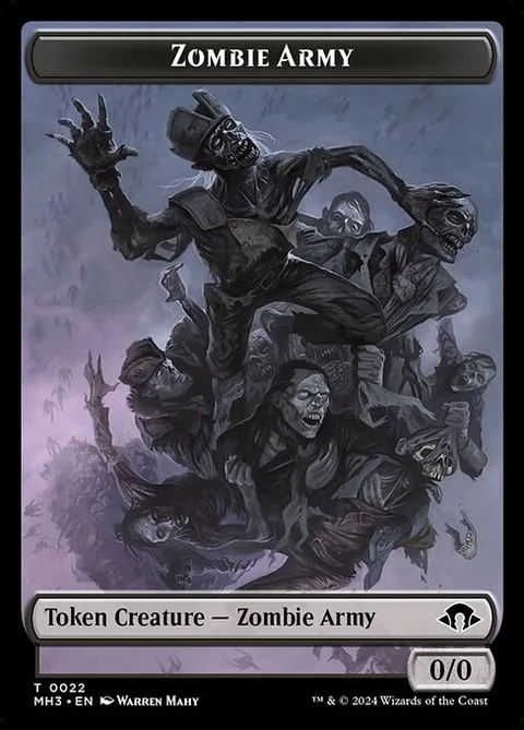Zombie Army Token (B 0/0) // Servo Token (A 1/1)